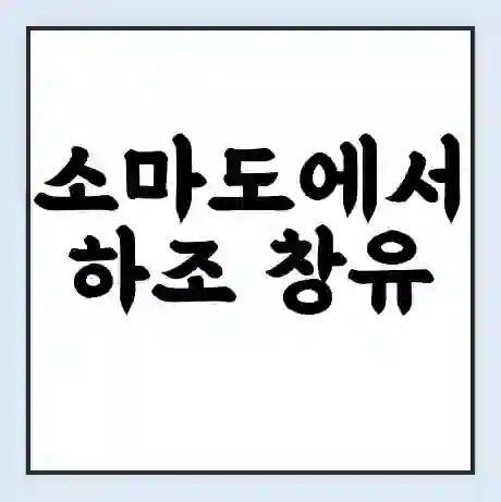 소마도에서 하조 창유 가는 배 시간표 | 배편요금 | 여객선 운항정보 | 승선권 예매