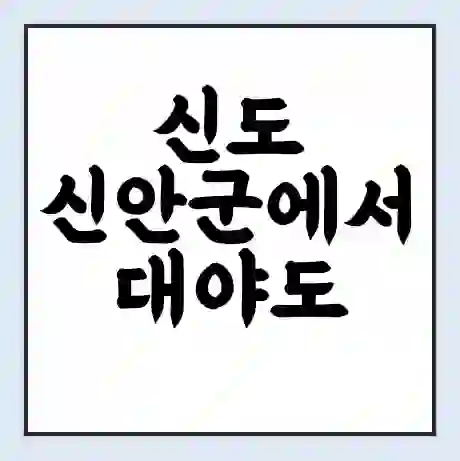 신도 신안군에서 대야도 가는 배 시간표 | 배편요금 | 여객선 운항정보 | 승선권 예매