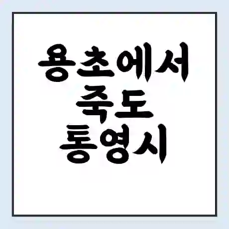 용초에서 죽도 통영시 가는 배 시간표 | 배편요금 | 여객선 운항정보 | 승선권 예매