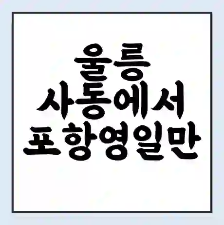 울릉 사동에서 포항영일만 가는 배 시간표 | 배편요금 | 여객선 운항정보 | 승선권 예매