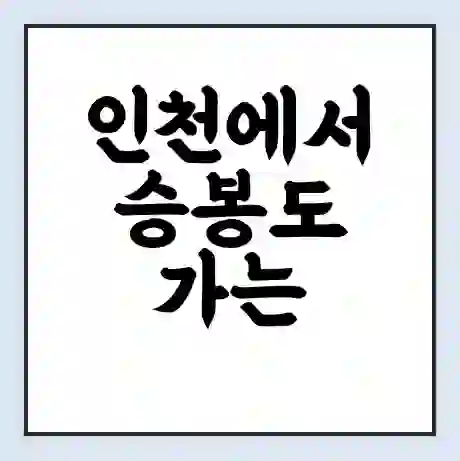 인천에서 승봉도 가는 배 시간표 | 배편요금 | 여객선 운항정보 | 승선권 예매