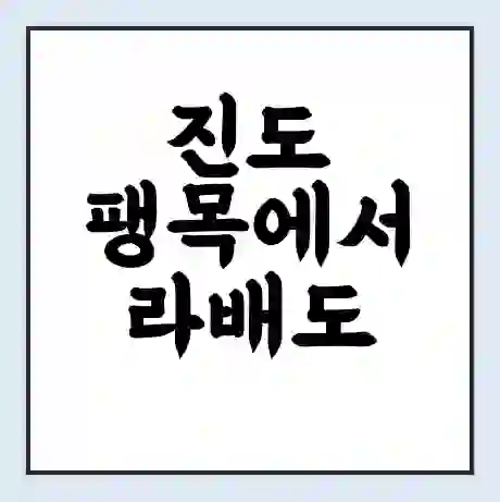 진도 팽목에서 라배도 가는 배 시간표 | 배편요금 | 여객선 운항정보 | 승선권 예매