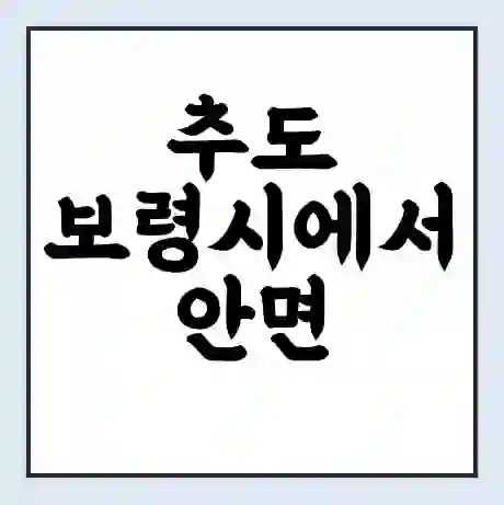 추도 보령시에서 안면 영목 가는 배 시간표 | 배편요금 | 여객선 운항정보 | 승선권 예매