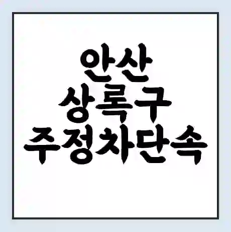 안산 상록구 주정차단속 문자알림 서비스 신청 | 단속 조회 | 어플 | 과태료 조회