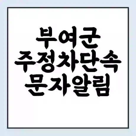 부여군 주정차단속 문자알림 서비스 신청 | 단속 조회 | 어플 | 과태료 조회