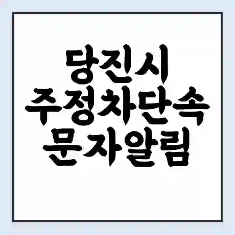 당진시 주정차단속 문자알림 서비스 신청 | 단속 조회 | 어플 | 과태료 조회