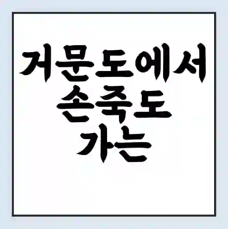 거문도에서 손죽도 가는 배 시간표 | 배편요금 | 여객선 운항정보 | 승선권 예매