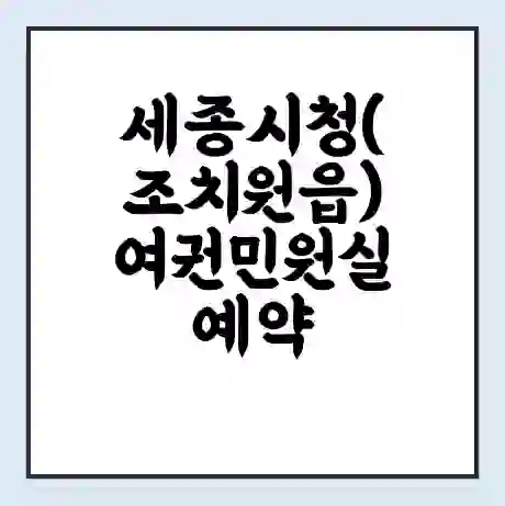 세종시청(조치원읍) 여권민원실 예약 | 근무시간 | 점심시간 | 토요일 | 업무시간 | 전화번호