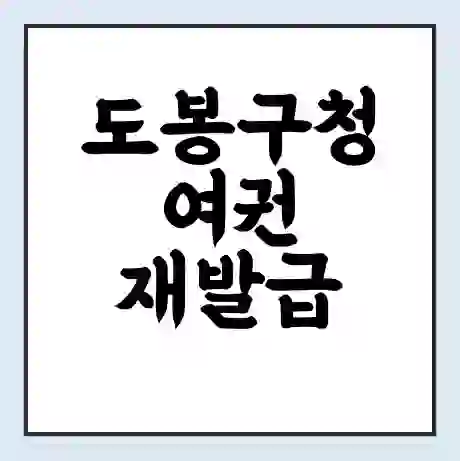 도봉구청 여권 재발급 | 온라인 신청 | 준비물 | 서류 | 비용 | 수령 소요기간