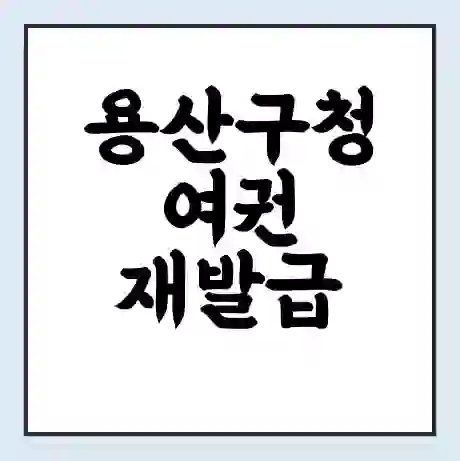 용산구청 여권 재발급 | 온라인 신청 | 준비물 | 서류 | 비용 | 수령 소요기간