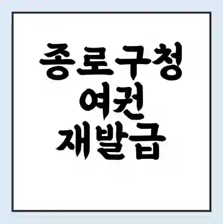 종로구청 여권 재발급 | 온라인 신청 | 준비물 | 서류 | 비용 | 수령 소요기간