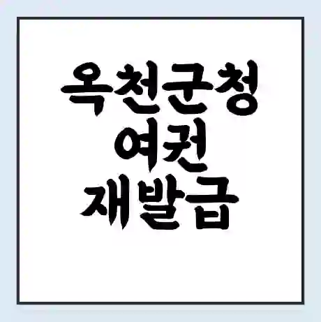 옥천군청 여권 재발급 | 온라인 신청 | 준비물 | 서류 | 비용 | 수령 소요기간