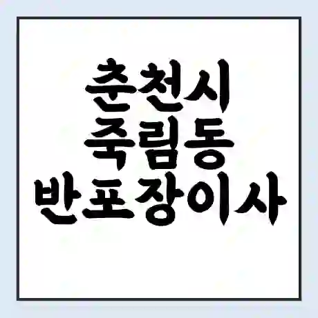 춘천시 죽림동 반포장이사 비용 견적 | 준비 | 짐싸기 체크리스트 | 무료 비교견적 | 포장이사 차이