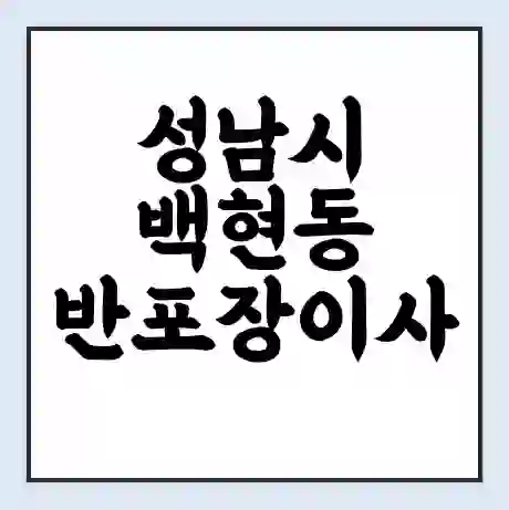 성남시 백현동 반포장이사 비용 견적 | 준비 | 짐싸기 체크리스트 | 무료 비교견적 | 포장이사 차이