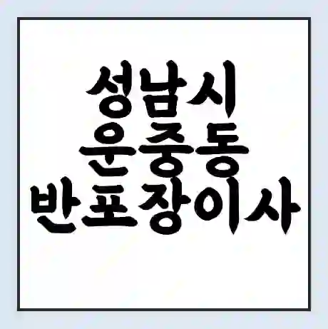 성남시 운중동 반포장이사 비용 견적 | 준비 | 짐싸기 체크리스트 | 무료 비교견적 | 포장이사 차이