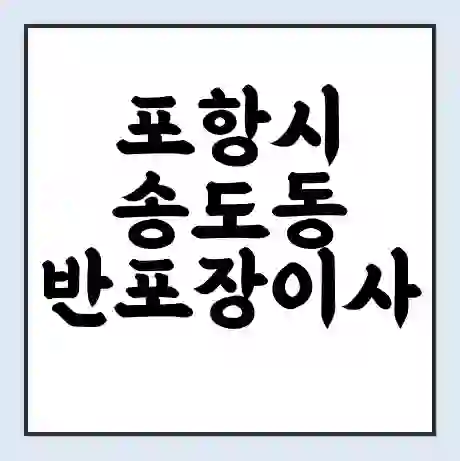 포항시 송도동 반포장이사 비용 견적 | 준비 | 짐싸기 체크리스트 | 무료 비교견적 | 포장이사 차이