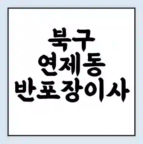 북구 연제동 반포장이사 비용 견적 | 준비 | 짐싸기 체크리스트 | 무료 비교견적 | 포장이사 차이