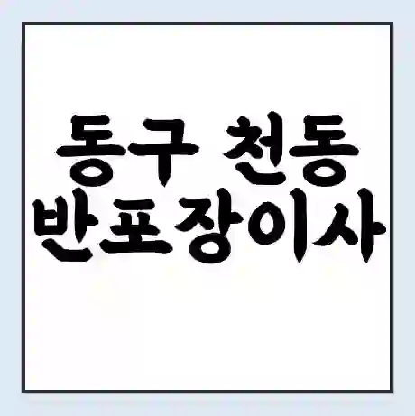 동구 천동 반포장이사 비용 견적 | 준비 | 짐싸기 체크리스트 | 무료 비교견적 | 포장이사 차이