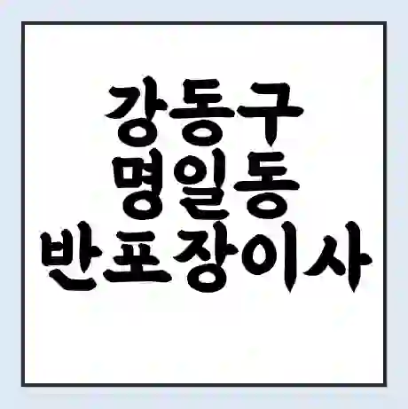 강동구 명일동 반포장이사 비용 견적 | 준비 | 짐싸기 체크리스트 | 무료 비교견적 | 포장이사 차이