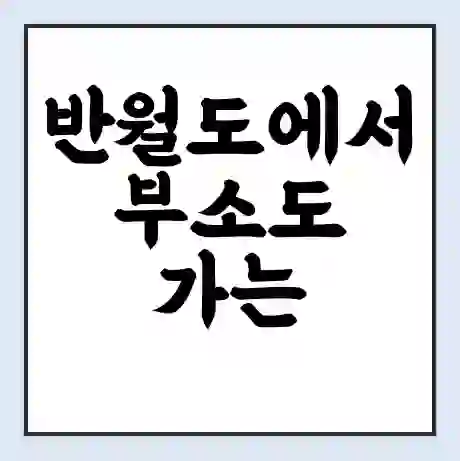 반월도에서 부소도 가는 배 시간표 | 배편요금 | 여객선 운항정보 | 승선권 예매